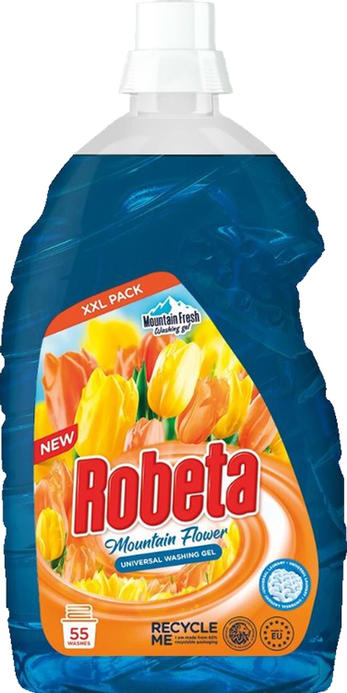 Prací gel Robeta Bílé 55 dávek/ 3,025L