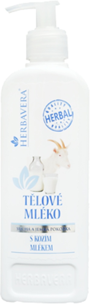 Tělové mléko Herbavera 400ml mandlové+Argan