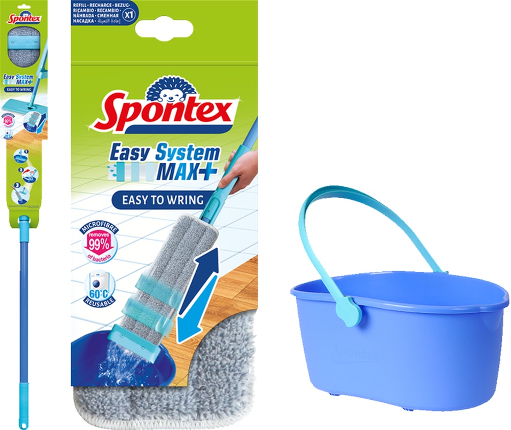 Mop komplet plochý EasyMax s vědrem samoždímací