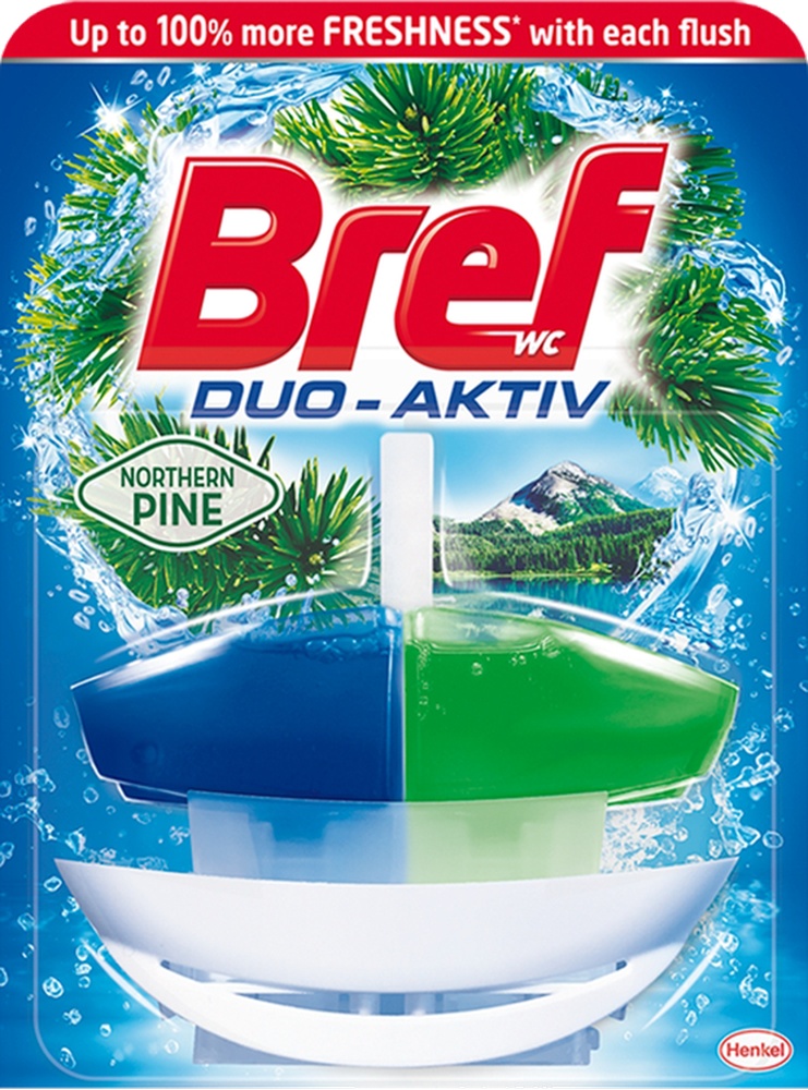 WC závěs tekutý Bref Duoaktiv Pine 50ml