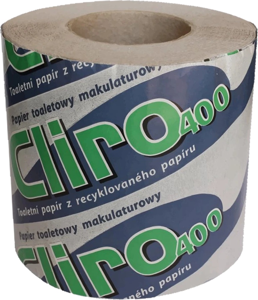 Toaletní papír 1vrs. 400 recykl 30m