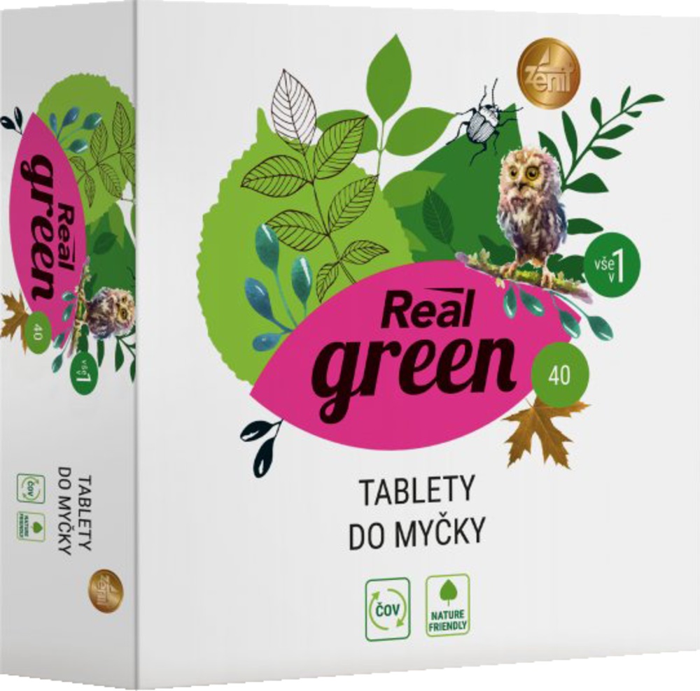 ECO Real Green Clean tablety do myčky 40ks