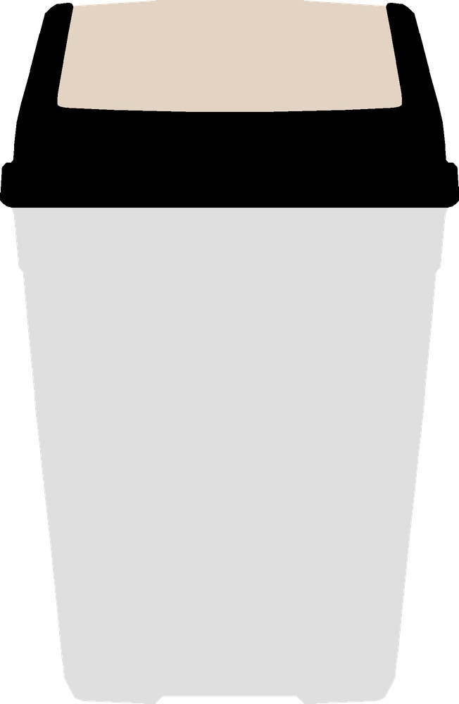 Koš výklopný 18L Kajetán bílý