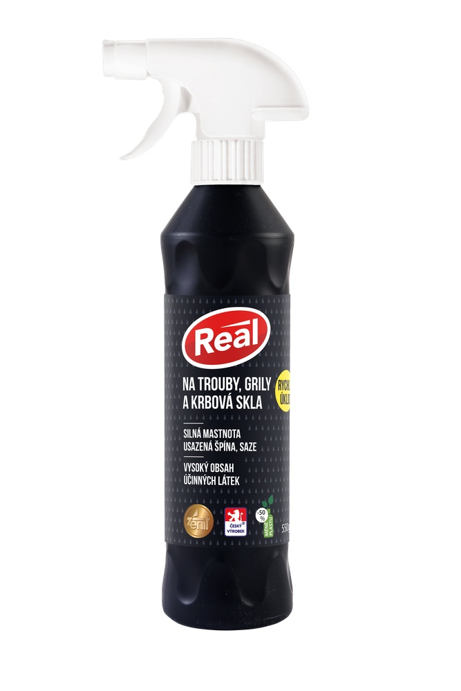 Kuchyně Real na trouby a grily, černý s MR 550g 