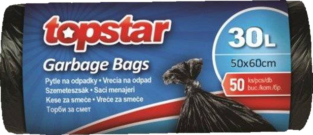 Sáčky do koše 30L 50x60/ 7mi 50ks TopStar