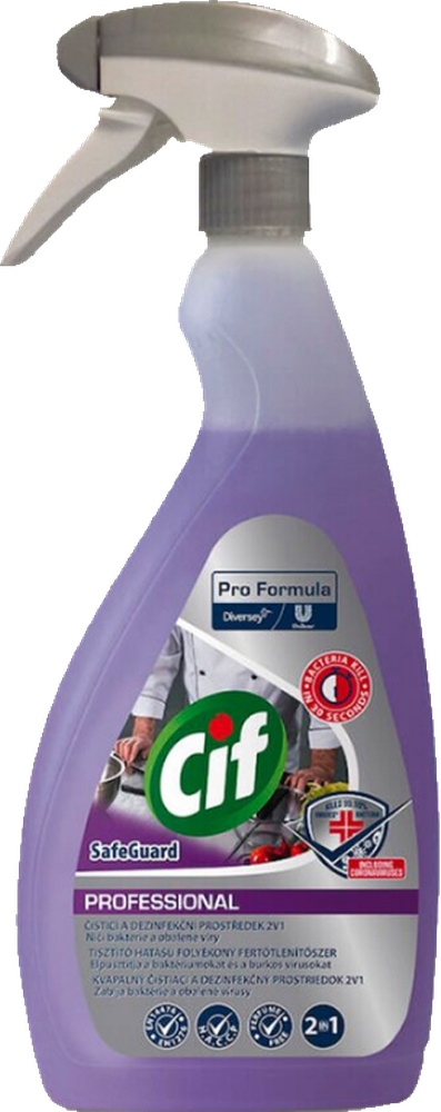 Cif 2v1 Cleaner čistí a dezinfikuje plochy s MR 750ml