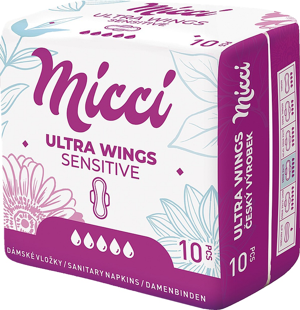 MICCI vložky Ultra plus 10ks s křidélky