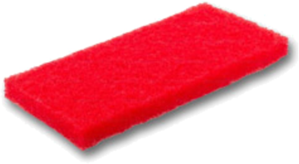 Pad ruční červený vysoký-S 25x11,5x2,5cm