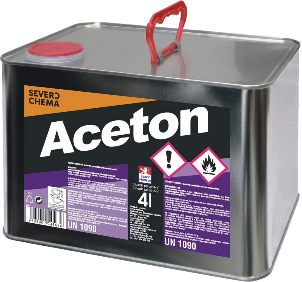 Aceton 4L pouze na IČO