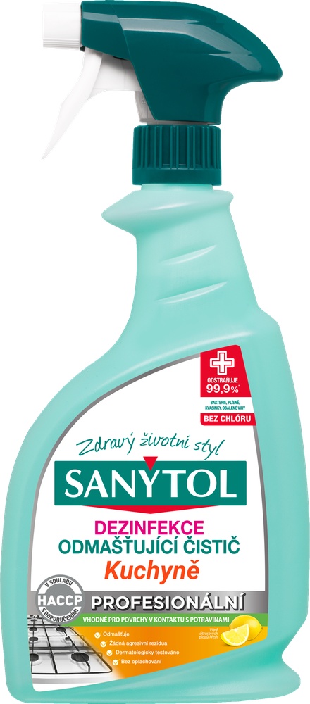 Kuchyně Sanytol 750ml MR Profi odmaštovač