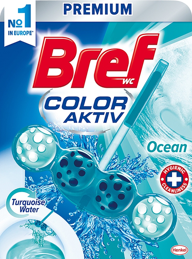 WC blok Bref 4koule závěs barvící Purple 50g