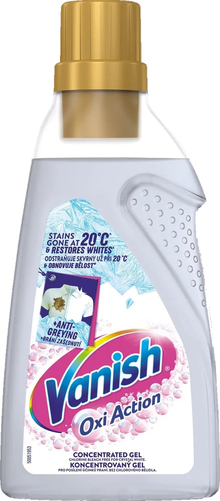 Vanish Oxi Action gel na bělení a skvrny bílý 1L