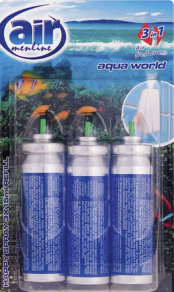 Osvěžovač vzd.AIR menline NN Aqua 3x15ml