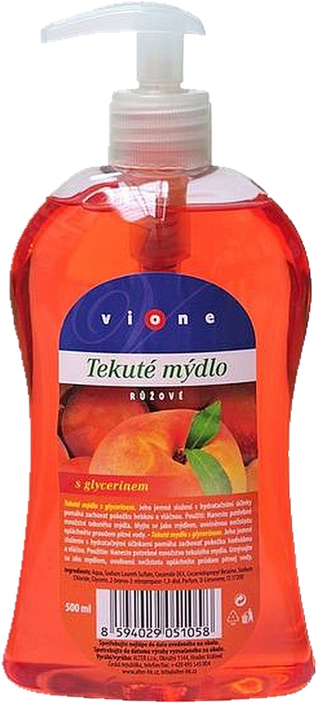 Tekuté mýdlo 500ml Vione růžové