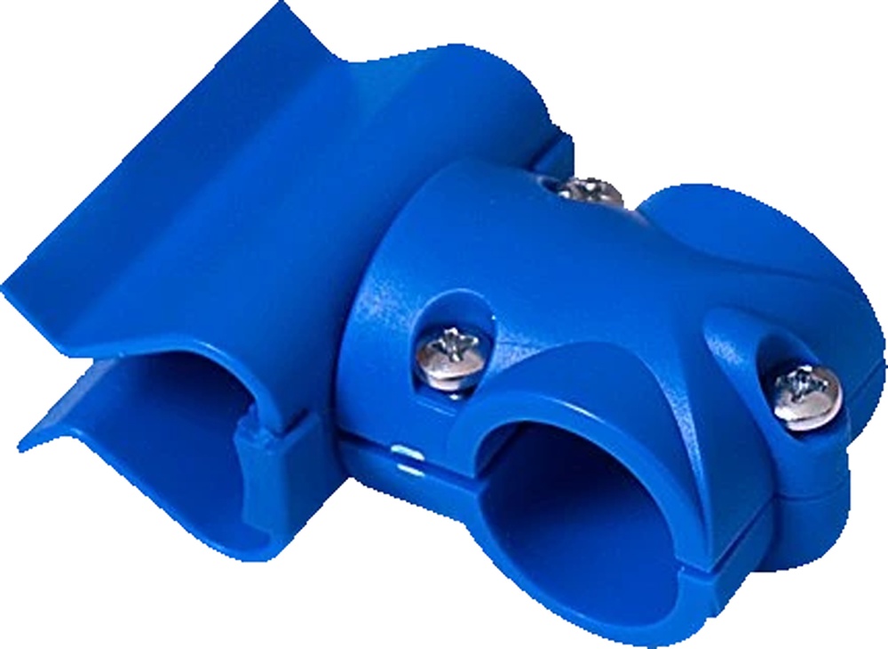 Držák modrý alu tyče pro úklidový vozík