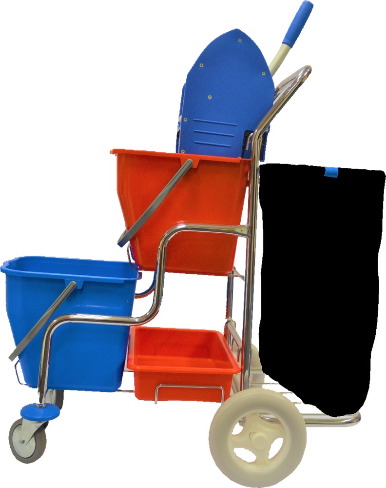 Úklidový vozík Kamzík držákem na pytel