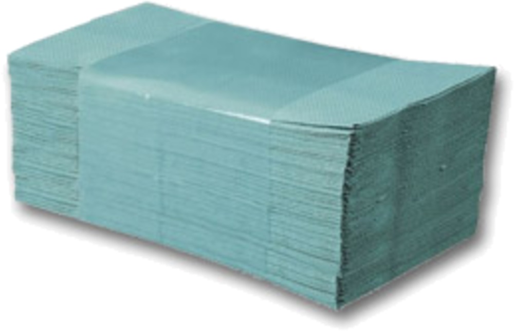 Papírové ručníky ZZ 1vr zelené