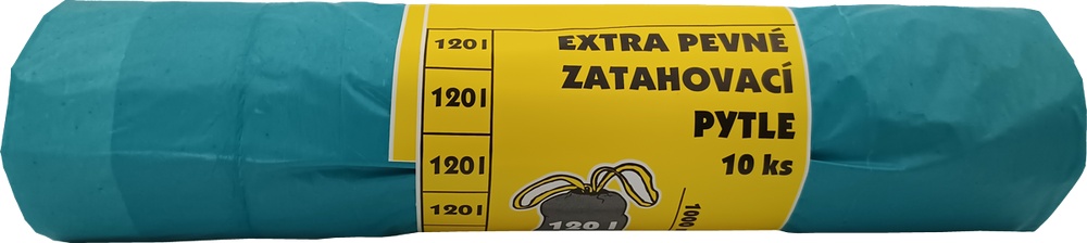 Pytle 120L/ 45mi 70x110cm role-10ks modré zatahovací