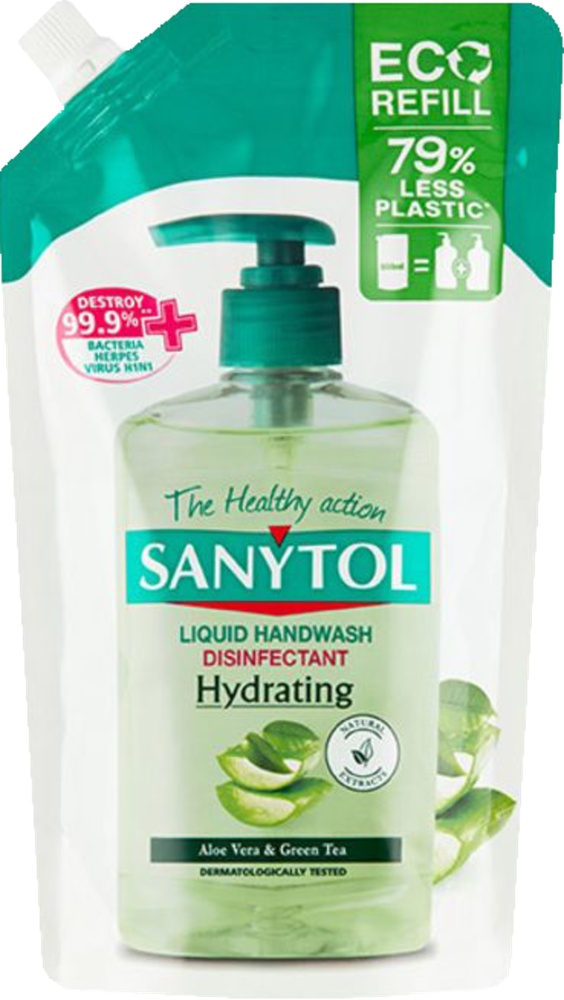 Tekuté mýdlo 500ml Sanytol dezinfekční náplň Aloe