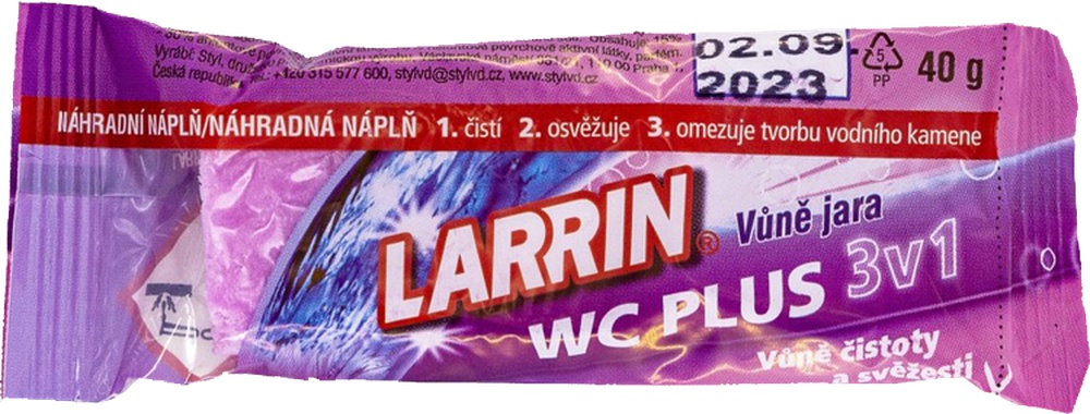 WC závěs Larrin NN vůně jara 40g * Výprodej záruka*