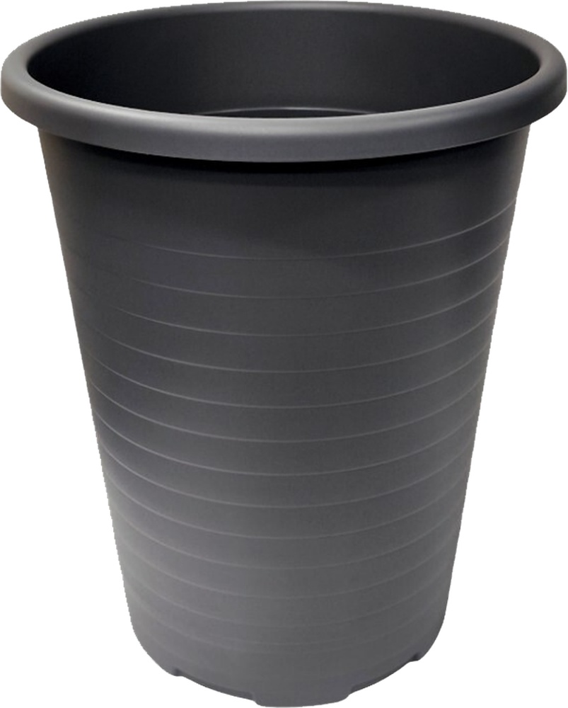 Koš PVC 15L kulatý plný šedý