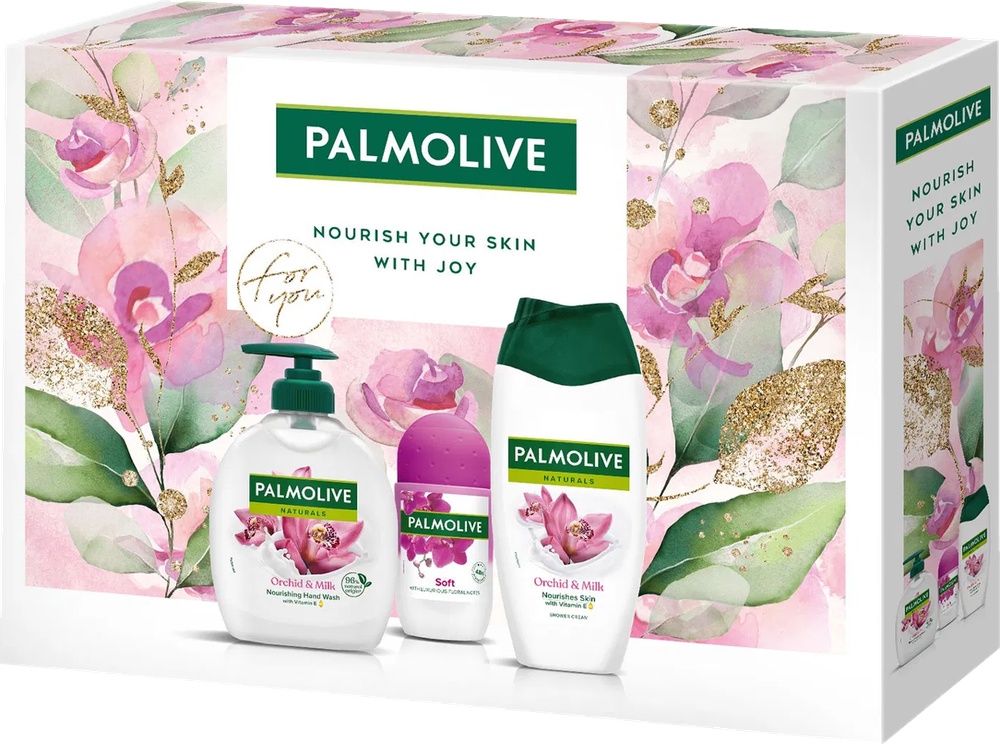 Balíček Palmolive Orchid SG+tekuté mýdlo+roll on