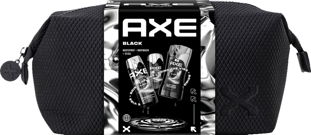 Balíček AXE Black Deo+SG+Stick+taška 