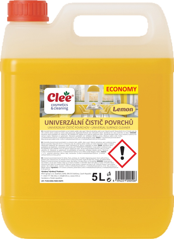 Univerzal Clee Lemon 5l