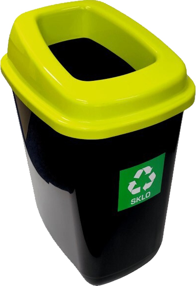 Koš na tříděný odpad 28L zelený