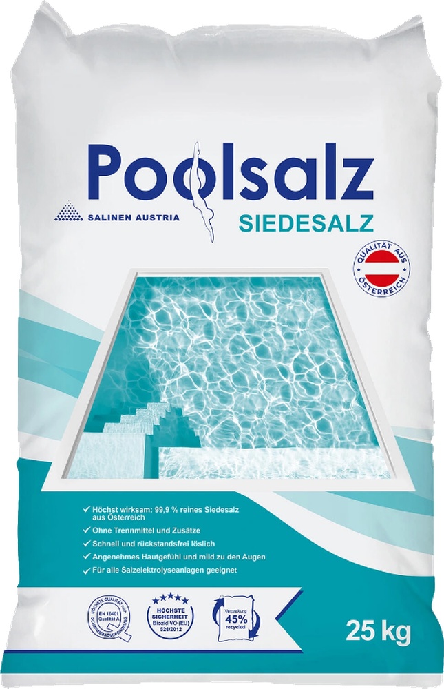 Sůl průmyslová Poolsalz granulovaná bazénová 25kg
