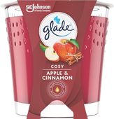 Svíčka SKLO Glade 129g Cosy Apple/Cinnamon