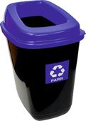 Koš na tříděný odpad 28L modrý